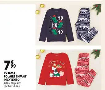 In extenso pyjama polaire enfant
