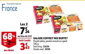Auchan Mix buffet salade coffret offre