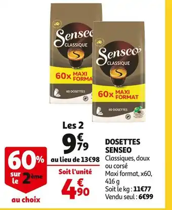 Auchan Senseo dosettes offre