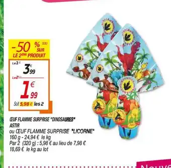 Netto Œuf Flamme Surprise Dinosaures offre