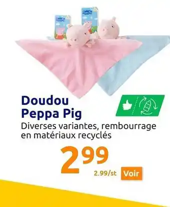 Action Doudou peppa pig offre