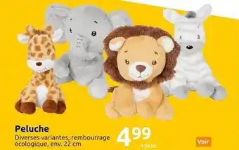 Action Peluche offre