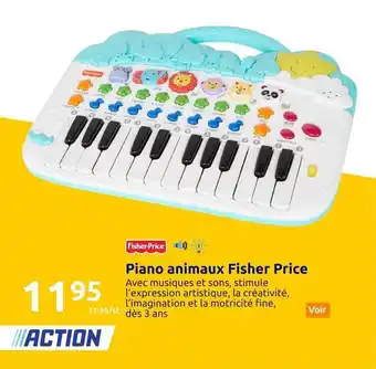 Action Piano animaux fisher price offre