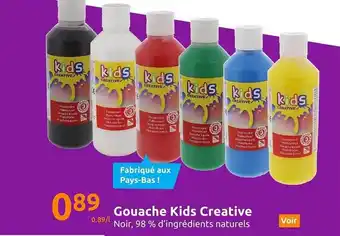 Action Gouache kids creative offre