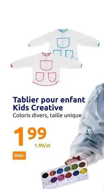 Tablier pour enfant kids creative