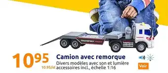 Action Camion avec remorque offre