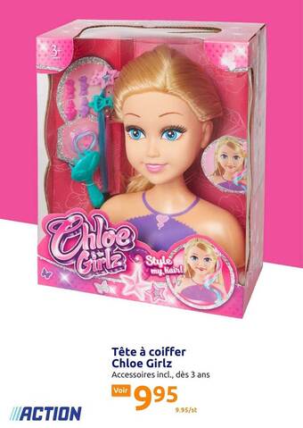Action Tête à coiffer chloé girlz offre