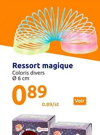 Action Ressort magique offre