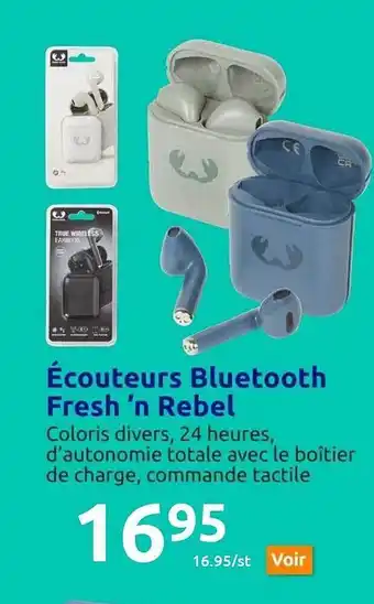 Action Écouteurs bluetooth fresh'n rebel offre