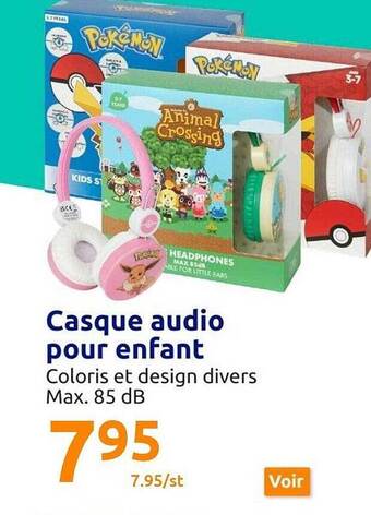 Action Casque audio pour enfant offre