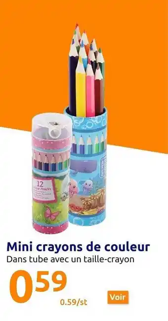 Action Mini crayons de couleur offre