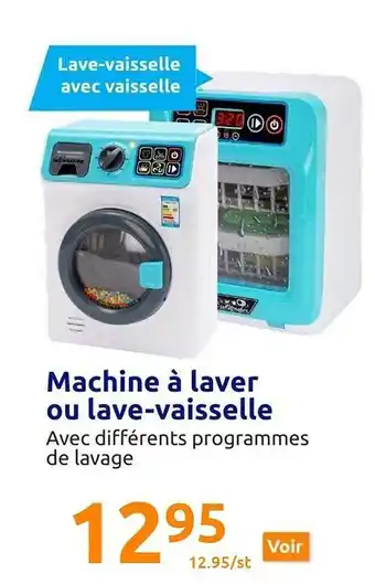 Action Machine à laver ou lave-vaisselle offre