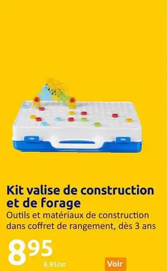 Action Kit valise de construction et de forage offre