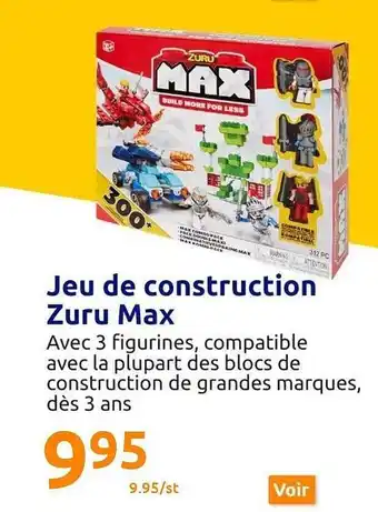 Action Jeu de construction zuru max offre