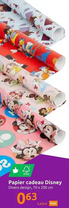 Action Papier cadeau disney offre