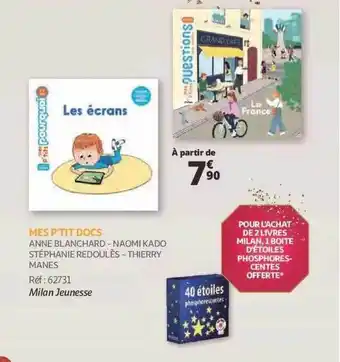 Auchan Mes p'tit docs - milan jeunesse offre