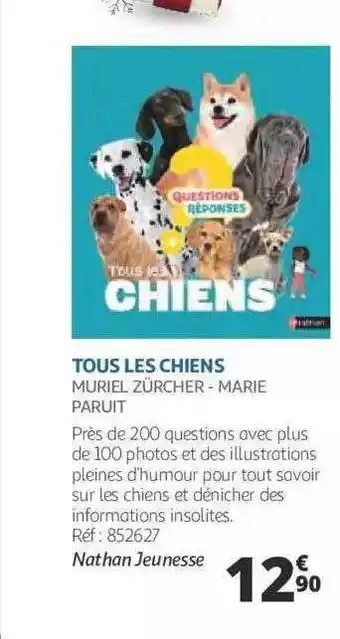 Tous les chiens - nathan jeunesse