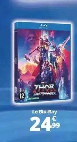 Auchan Le blu-ray thor love and thunder marvel studios offre