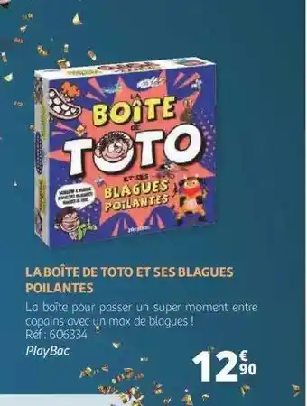 La boîte de toto et ses blagues poilantes - playbac