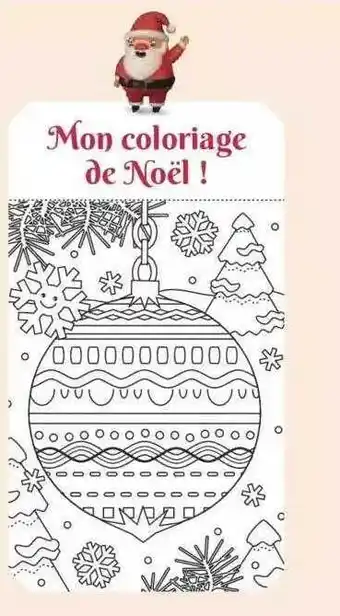 Auchan Mon coloriage de noël! offre