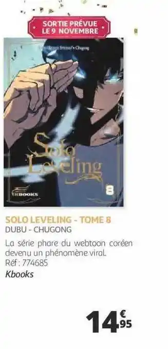 Auchan Solo leveling - tome 8 - dubu - chugong offre