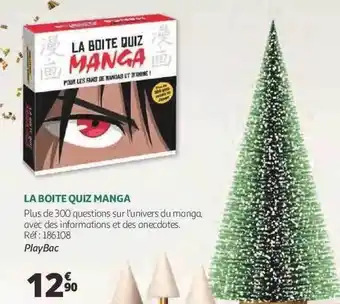 Auchan La boîte quiz manga offre