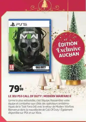 Auchan Le jeu ps5 call of duty : modern warfare ii offre