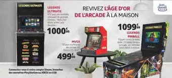 Auchan Legends ultimate, mvsx, legends pinball offre