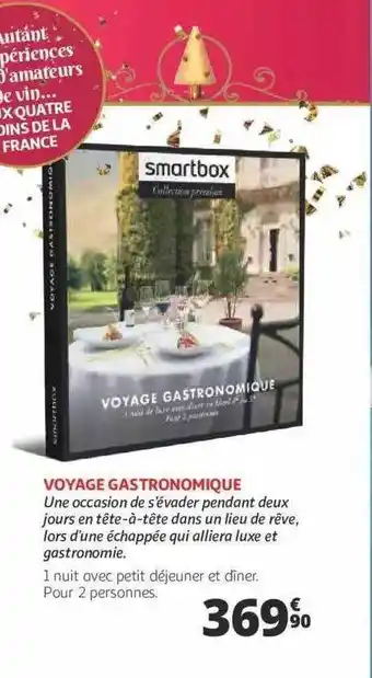 Auchan Voyage gastronomique smartbox offre