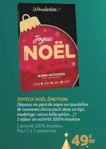 Auchan Joyeux noël émotion wonderbox offre