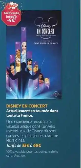 Auchan Disney en concert offre