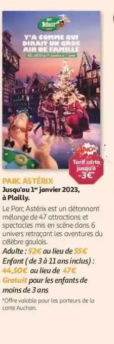 Auchan Parc astérix offre