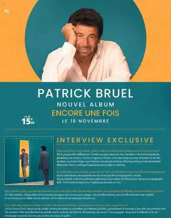 Patrick bruel nouvel album