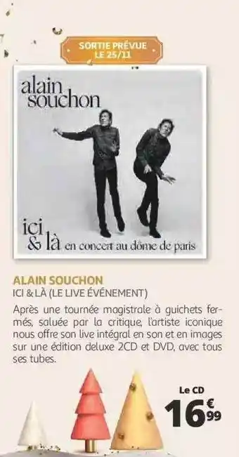 Alain souchon - ici & là (le live événement)