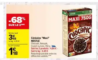 Carrefour Céréales offre