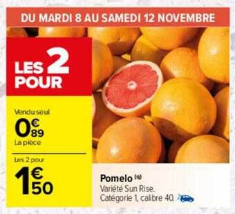 Carrefour Pomelo offre