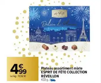 Plateau assortiment mixte esprit de fête collection réveillon