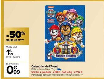 Carrefour Calendrier de l'avent offre