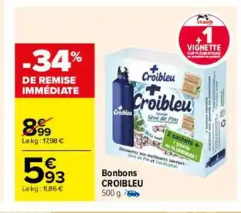 Carrefour Bonbons croibleu offre