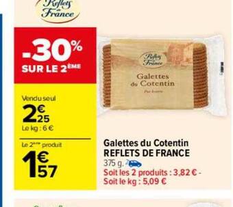 Carrefour Galettes du cotentin reflets de france offre