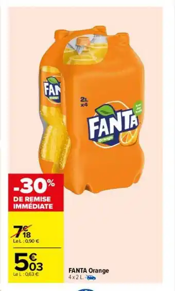 Carrefour Fanta orange offre