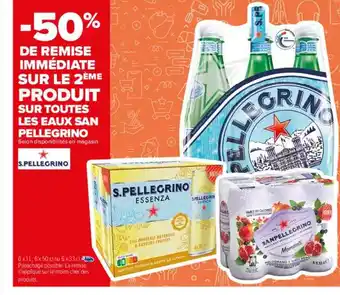Carrefour Les eaux san pellegrino offre