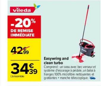 Carrefour Easywring and clean turbo offre