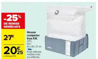 Carrefour Housse compactor blue xxl offre