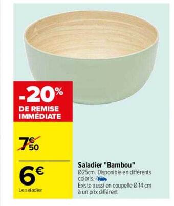 Carrefour Saladier offre