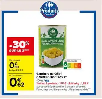 Carrefour Market Garniture de céléri carrefour classic' offre
