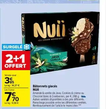 Bùtonnets glacés nuii