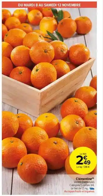 Carrefour Market Clémentine offre