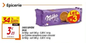 Netto Choco Suprême Milka offre