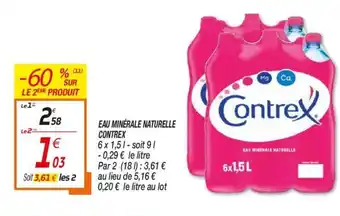 Netto Eau minérale Naturelle Contrex offre